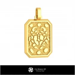 3D Men's Cancer Zodiac Pendant