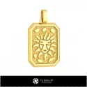 3D Men's Leo Zodiac Pendant