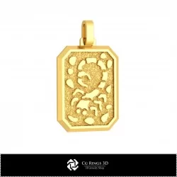 3D Men's Scorpio Zodiac Pendant Home, Bijuterii 3D , Pandative 3D CAD, Pandativ cu Zodii 3D