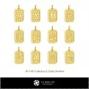 3D Collection of Zodiac Pendants