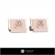 3D Pisces Zodiac Cufflinks Home, Jewelry 3D CAD, Cufflinks 3D CAD , 3D Whale Back Closure Cufflinks