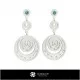 3D Gemini Zodiac Earrings Home, Bijoux 3D CAO, Boucles D'oreilles 3D CAO, Boucles D'oreilles Chandelier 3D 