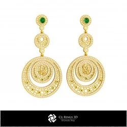 3D Scorpio Zodiac Earrings Home, Bijuterii 3D , Cercei 3D CAD, Cercei Candelabru 3D