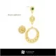 3D Scorpio Zodiac Earrings Home, Bijoux 3D CAO, Boucles D'oreilles 3D CAO, Boucles D'oreilles Chandelier 3D 