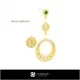3D Sagittarius Zodiac Earrings Home, Jewelry 3D CAD, Earrings 3D CAD , 3D Chandelier Earrings