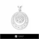 3D Women's Aries Zodiac Pendant Home, Bijuterii 3D , Pandative 3D CAD, Pandativ cu Zodii 3D