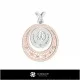 3D Women's Gemini Zodiac Pendant Home, Jewelry 3D CAD, Pendants 3D CAD , 3D Zodiac Pendants