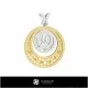 3D Women's Gemini Zodiac Pendant Home, Bijoux 3D CAO, Pendentifs 3D CAO, Pendentifs du Zodiaque 3D