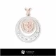 3D Women's Sagittarius Zodiac Pendant Home, Bijoux 3D CAO, Pendentifs 3D CAO, Pendentifs du Zodiaque 3D