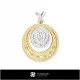 3D Women's Capricorn Zodiac Pendant Home, Bijuterii 3D , Pandative 3D CAD, Pandativ cu Zodii 3D