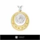 3D Women's Pisces Zodiac Pendant Home, Bijoux 3D CAO, Pendentifs 3D CAO, Pendentifs du Zodiaque 3D