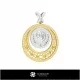 3D Women's Aquarius Zodiac Pendant Home, Bijoux 3D CAO, Pendentifs 3D CAO, Pendentifs du Zodiaque 3D