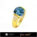 3D Gemstone Rings - Free 3D Model