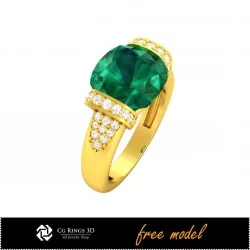 3D Gemstone Rings - Free 3D Model Home, Bague de Pierres Precieuses 3D, Bijoux 3D CAO, Bijoux 3D Gratuits, Anneaux 3D CAO, Annea