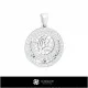 3D Virgo Zodiac Children Pendant Home, Bijuterii 3D , Pandative 3D CAD, Pandativ cu Zodii 3D, Pandativ Copii 3D