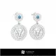 3D Taurus Zodiac Children Earrings Home, Bijoux 3D CAO, Boucles D'oreilles 3D CAO, Boucles D'oreilles Diamant 3D, Boucles D'orei