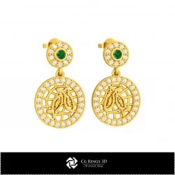 3D Pisces Zodiac Children Earrings Home, Jewelry 3D CAD, Earrings 3D CAD , 3D Diamond Earrings, 3D Drop Earrings, 3D Children E