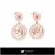 3D Aquarius Zodiac Children Earrings Home, Bijoux 3D CAO, Boucles D'oreilles 3D CAO, Boucles D'oreilles Diamant 3D, Boucles D'or