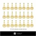 3D Collection of Zodiac Earrings
