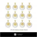 3D Collection of Zodiac Pendants