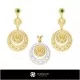 3D Jewelry Set With Gemini Zodiac Home, Bijoux 3D CAO, Esembles Bijoux 3D CAO
