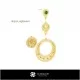 3D Jewelry Set With Leo Zodiac Home, Bijoux 3D CAO, Esembles Bijoux 3D CAO