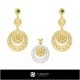 3D Jewelry Set With Scorpio Zodiac Home, Bijoux 3D CAO, Esembles Bijoux 3D CAO