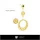 3D Jewelry Set With Capricorn Zodiac Home, Bijuterii 3D , Seturi Bijuterii 3D CAD
