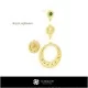 3D Jewelry Set With Pisces Zodiac Home, Jewelry 3D CAD, Jewelry Sets 3D CAD 