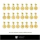 3D Collection of Zodiac Children Earrings Home, Jewelry 3D CAD, Jewelry Collections 3D CAD 