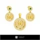 3D Children Jewelry Set With Gemini Zodiac Home, Jewelry 3D CAD, Jewelry Sets 3D CAD 