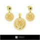 3D Children Jewelry Set With Cancer Zodiac Home, Bijuterii 3D , Seturi Bijuterii 3D CAD