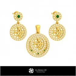 3D Children Jewelry Set With Sagittarius Zodiac Home, Jewelry 3D CAD, Jewelry Sets 3D CAD 