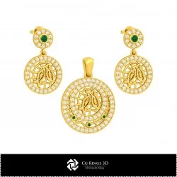 3D Children Jewelry Set With Pisces Zodiac