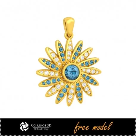 3D Pendant With Diamonds - Free 3D Jewelry Home, Bijoux 3D CAO, Bijoux 3D Gratuits, Pendentifs 3D CAO, Pendentifs Diamant 3D, Pe
