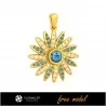 3D Pendant With Diamonds - Free 3D Jewelry Home, Bijoux 3D CAO, Bijoux 3D Gratuits, Pendentifs 3D CAO, Pendentifs Diamant 3D, Pe