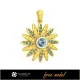 3D Pendant With Diamonds - Free 3D Jewelry Home, Jewelry 3D CAD, Free 3D Jewelry, Pendants 3D CAD , 3D Diamond Pendants, Free 3