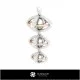 3D Ball Pendant Home, Bijoux 3D CAO, Pendentifs 3D CAO, Pendentifs Boule 3D