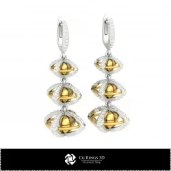 3D Ball Earrings Home, Bijuterii 3D , Cercei 3D CAD, Cercei cu Diamante 3D, Cercei Picatura 3D, Cercei Candelabru 3D