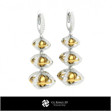 3D Ball Earrings Home, Bijoux 3D CAO, Boucles D'oreilles 3D CAO, Boucles D'oreilles Diamant 3D, Boucles D'oreilles 3D , Boucles 