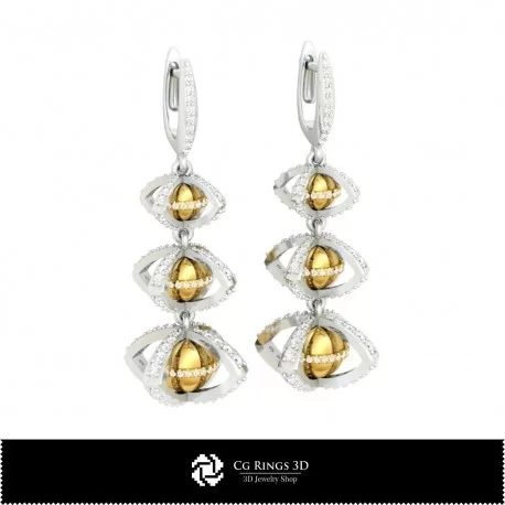 3D Ball Earrings Home, Bijoux 3D CAO, Boucles D'oreilles 3D CAO, Boucles D'oreilles Diamant 3D, Boucles D'oreilles 3D , Boucles 