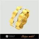 3D Unique Wedding Bands CB