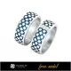 3D Wedding Ring With Enamel - Free 3D Model Home, Jewelry 3D CAD, Free 3D Jewelry, Rings 3D CAD , Wedding Bands 3D, Eternity Ba