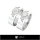 3D Wedding Ring Home, Bijoux 3D CAO, Anneaux 3D CAO, Bandes de Mariage 3D, Bandes D`eternite 3D