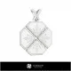 3D Babut Pendant Home, Bijoux 3D CAO, Pendentifs 3D CAO, Pendentifs Diamant 3D