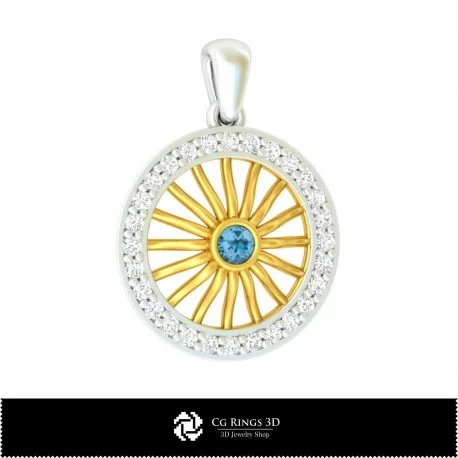 Pendentif 3D-Bijoux 3D CAO Home, Bijoux 3D CAO, Pendentifs 3D CAO, Pendentifs Diamant 3D