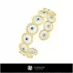 3D Bracelet With Diamonds Home, Jewelry 3D CAD, Bracelets 3D CAD , 3D Diamond Bracelets, 3D Bracelets, 3D Cuff Bracelet