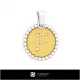 3D Pendant With Letter F Home, Jewelry 3D CAD, Pendants 3D CAD , 3D Letter Pendants, 3D Ball Pendants