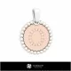 3D Pendant With Letter O Home, Jewelry 3D CAD, Pendants 3D CAD , 3D Letter Pendants, 3D Ball Pendants