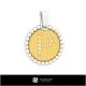 3D Pendant With Letter P Home, Jewelry 3D CAD, Pendants 3D CAD , 3D Letter Pendants, 3D Ball Pendants